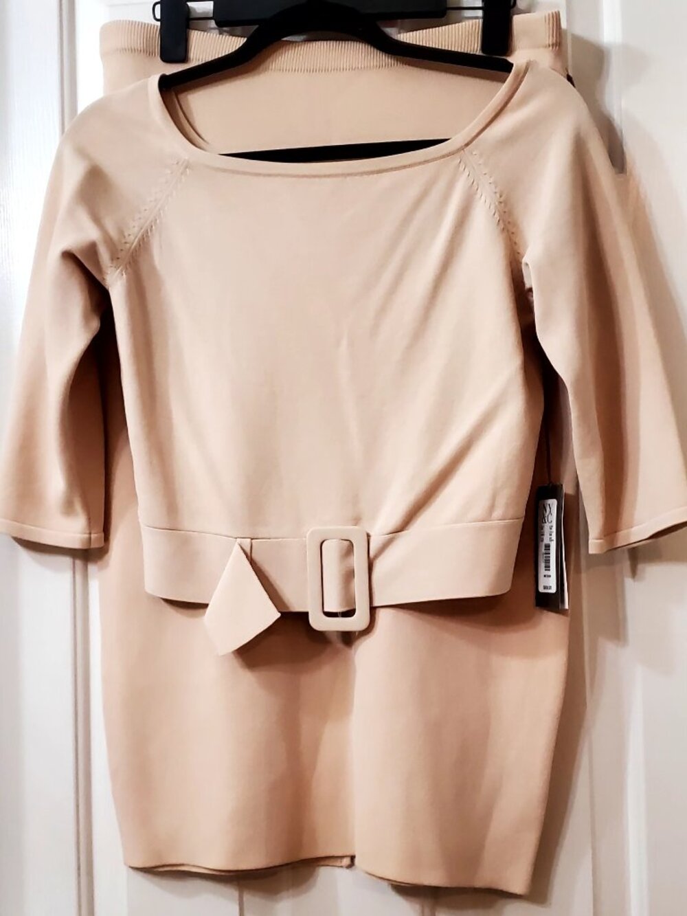 NWT New York & Company Eva Mendes 2 pc knit Skirt sweater set Medium Large